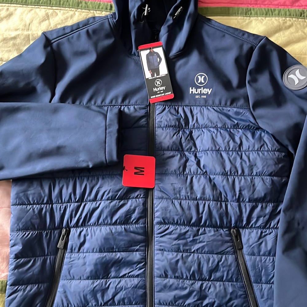 Mens Hurley Wind Resistant Jacket